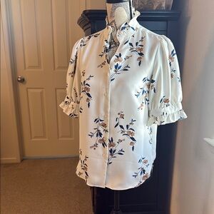 Ann Taylor can floral blouse